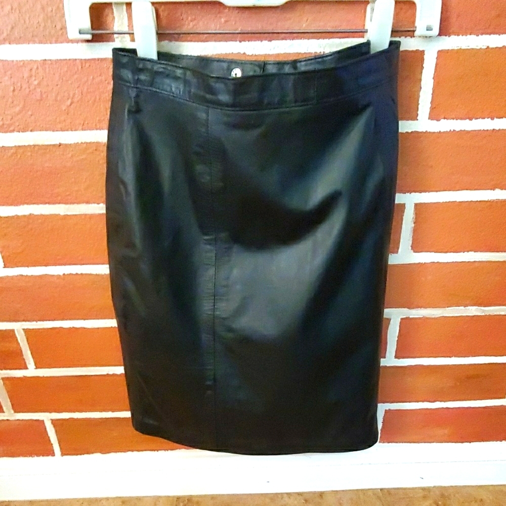 Black Leather Skirt